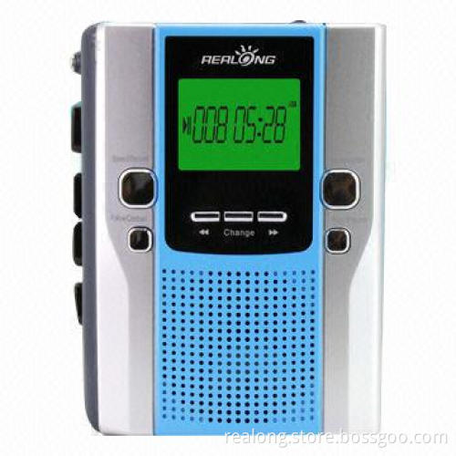 Walkman Cassette Recorder with FM/AM Radio Function, 5V, 600mA Adapter